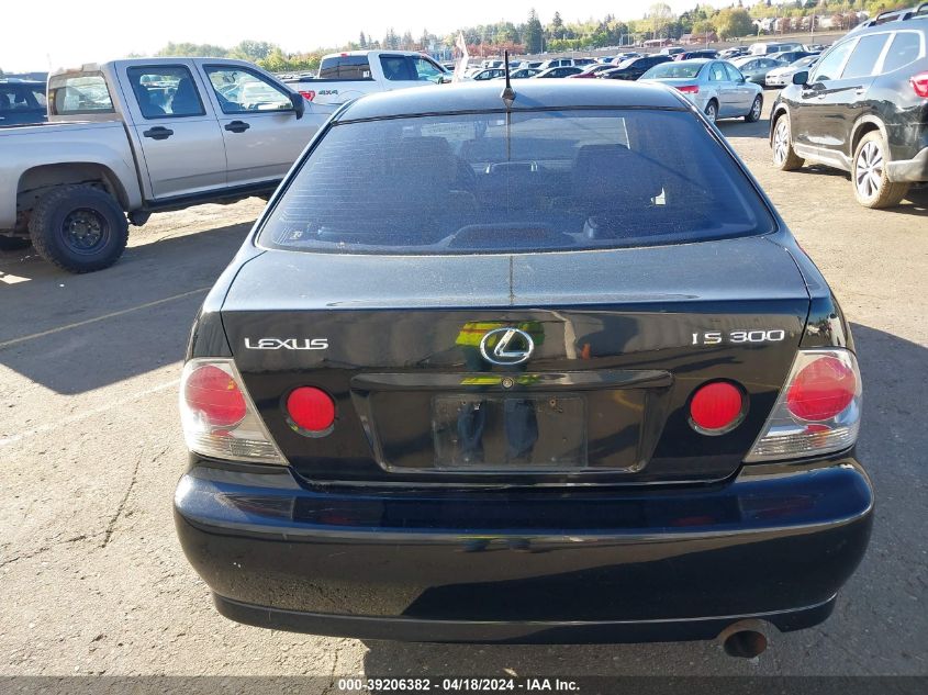 2001 Lexus Is 300 VIN: JTHBD182910019350 Lot: 39206382