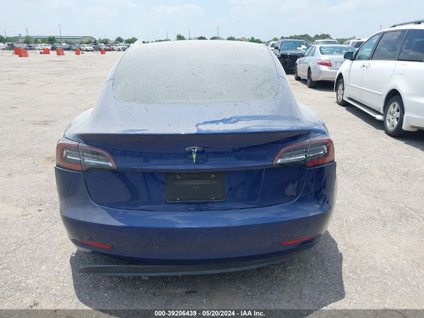 2020 Tesla Model 3 Standard Range Plus Rear-Wheel Drive/Standard Range Rear-Wheel Drive VIN: 5YJ3E1EA2LF807647 Lot: 39206439