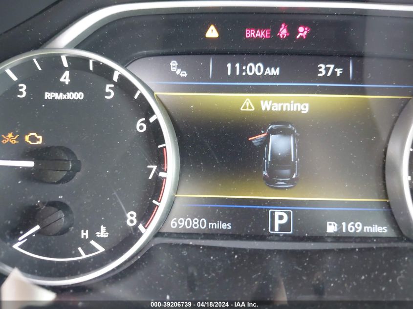 2018 Nissan Murano Sl VIN: 5N1AZ2MH6JN143170 Lot: 39206739