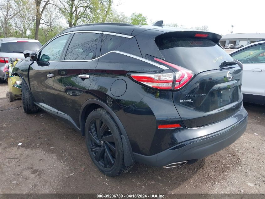2018 Nissan Murano Sl VIN: 5N1AZ2MH6JN143170 Lot: 39206739