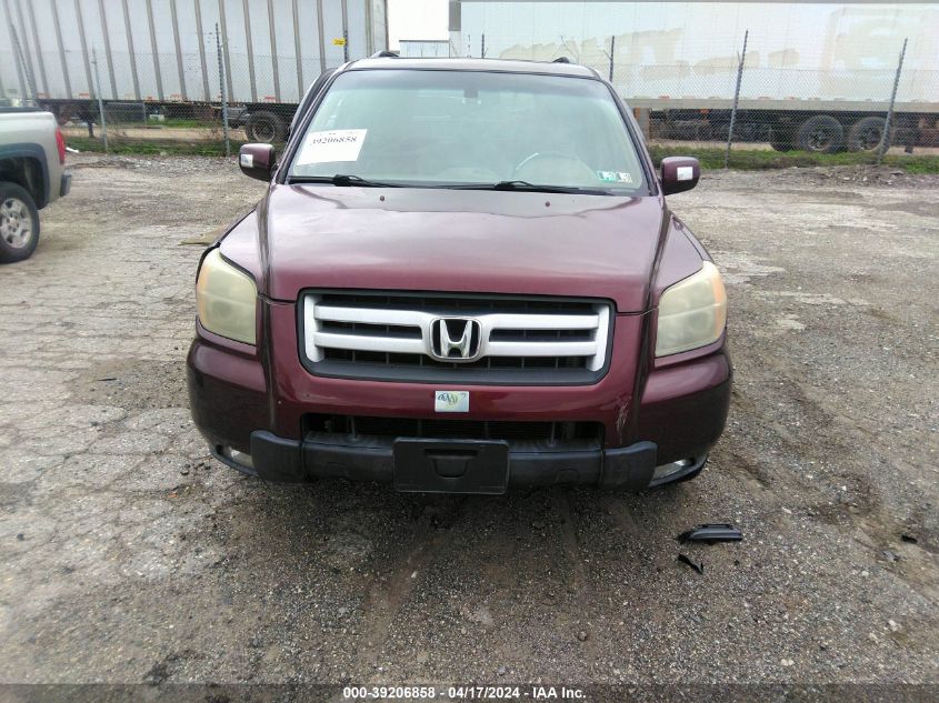 2007 Honda Pilot Ex-L VIN: 5FNYF18587B021195 Lot: 39206858