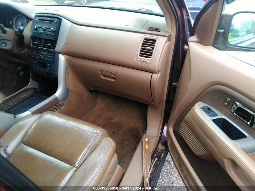 2007 Honda Pilot Ex-L VIN: 5FNYF18587B021195 Lot: 39206858