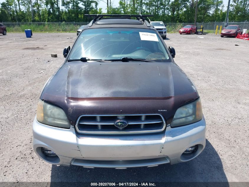 2003 Subaru Baja VIN: 4S4BT61C637109128 Lot: 39207006