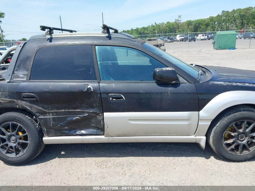 2003 Subaru Baja VIN: 4S4BT61C637109128 Lot: 39207006