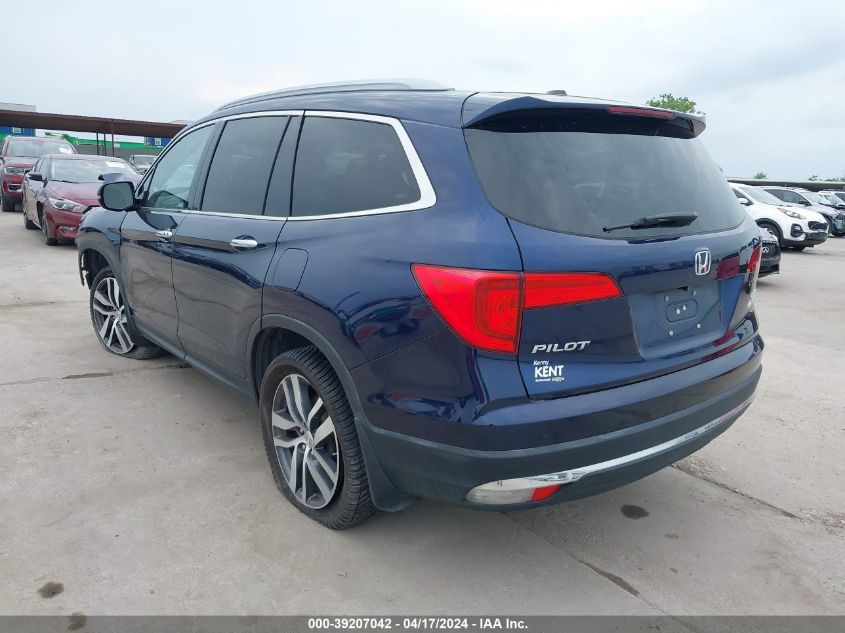 2018 Honda Pilot Elite VIN: 5FNYF6H0XJB023264 Lot: 39207042