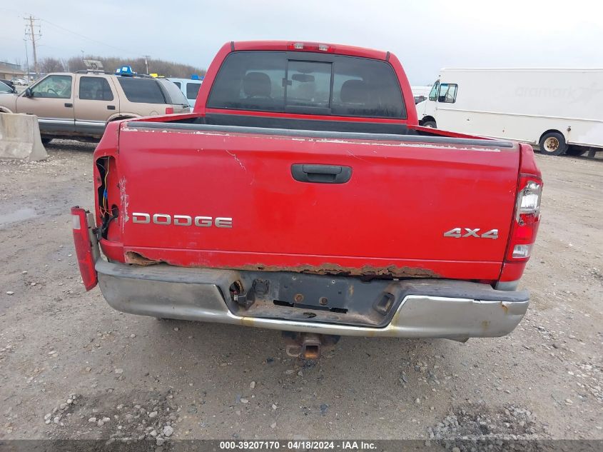 2002 Dodge Ram 1500 St VIN: 3D7HU18N92G175509 Lot: 39207170