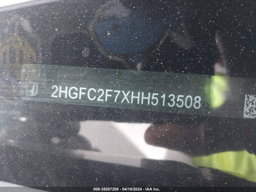 2017 HONDA CIVIC SEDAN EX - 2HGFC2F7XHH513508