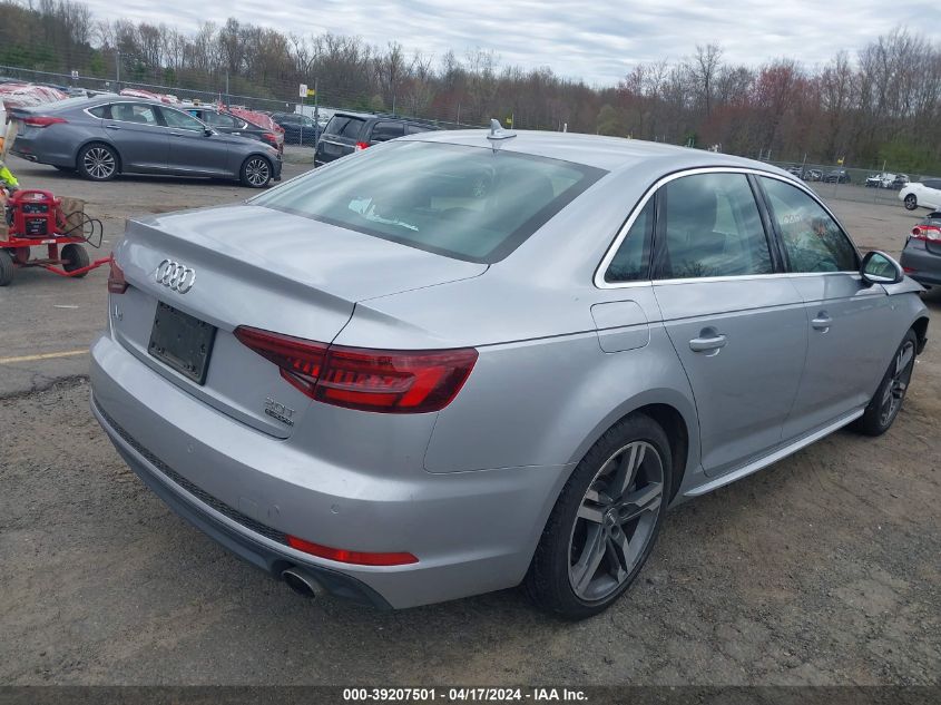 2018 Audi A4 2.0T Premium/2.0T Tech Premium VIN: WAUENAF43JA021814 Lot: 39207501