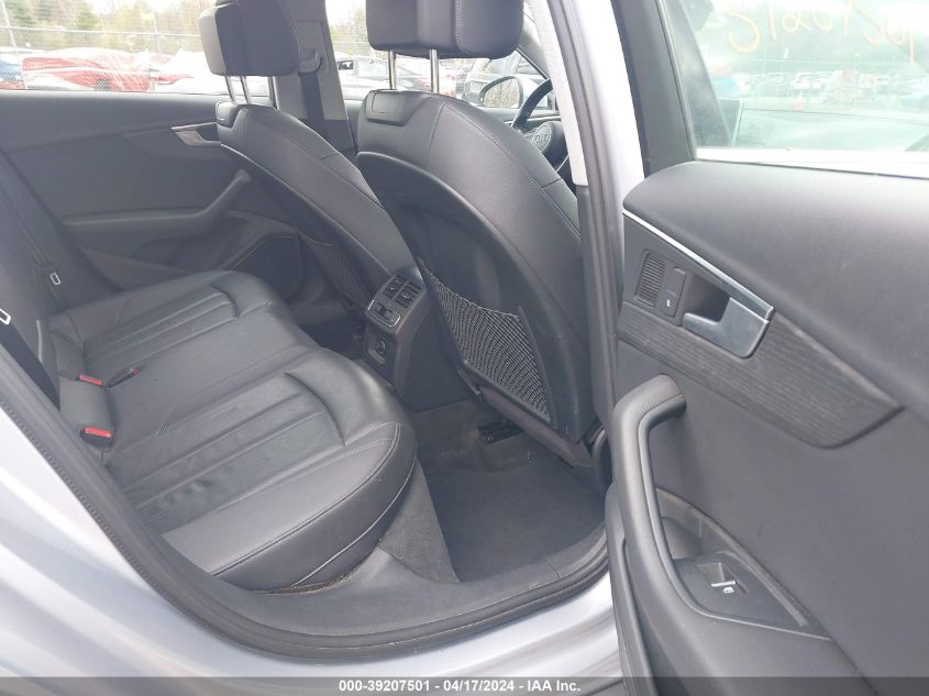 2018 Audi A4 2.0T Premium/2.0T Tech Premium VIN: WAUENAF43JA021814 Lot: 39207501