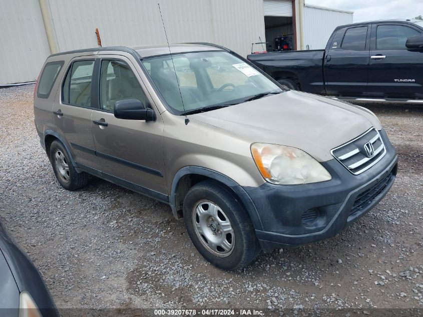 2005 Honda Cr-V Lx VIN: JHLRD68505C018246 Lot: 39207678