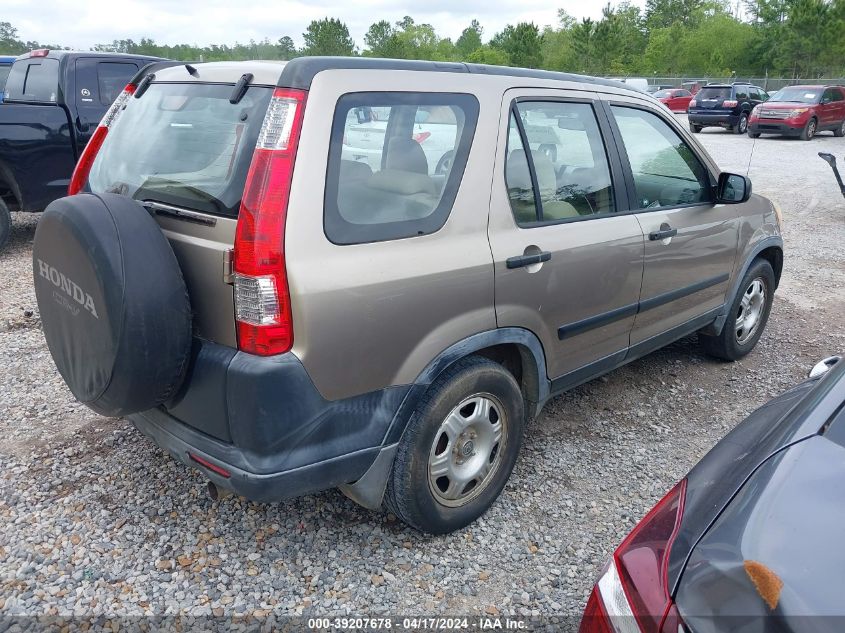 2005 Honda Cr-V Lx VIN: JHLRD68505C018246 Lot: 39207678