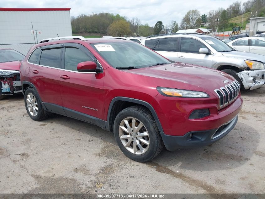 2015 Jeep Cherokee Limited VIN: 1C4PJMDS8FW697714 Lot: 39207718