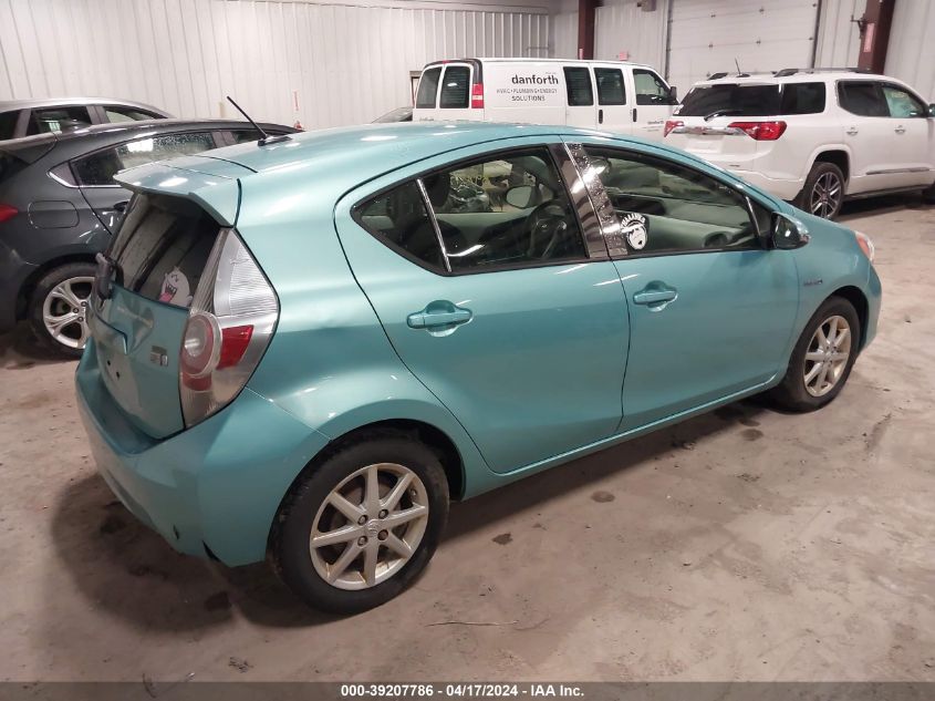 JTDKDTB38C1026172 | 2012 TOYOTA PRIUS C