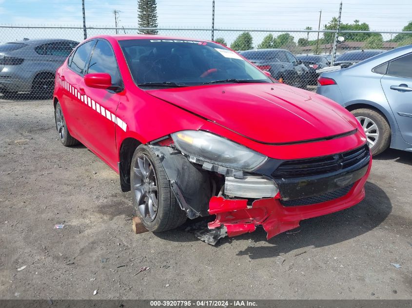 2016 Dodge Dart Se VIN: 1C3CDFAA3GD728365 Lot: 39207795