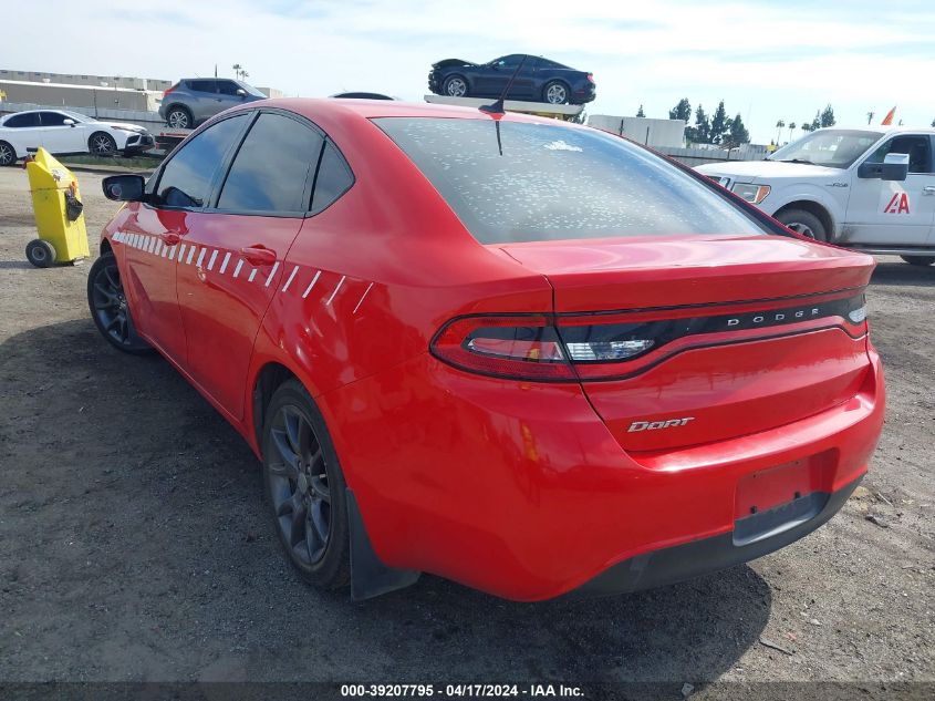 2016 Dodge Dart Se VIN: 1C3CDFAA3GD728365 Lot: 39207795