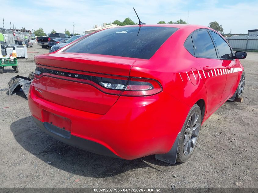 2016 Dodge Dart Se VIN: 1C3CDFAA3GD728365 Lot: 39207795