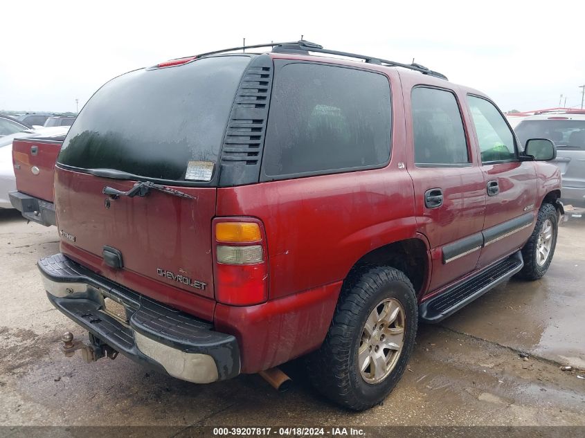 2002 Chevrolet Tahoe Ls VIN: 1GNEC13Z02J307993 Lot: 39207817