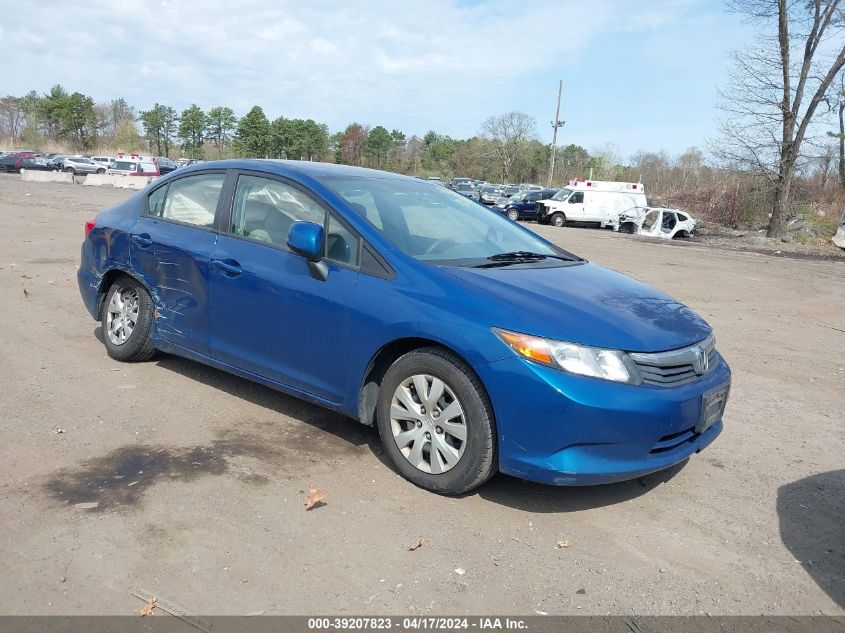 2012 Honda Civic Lx VIN: 19XFB2F55CE333213 Lot: 39207823