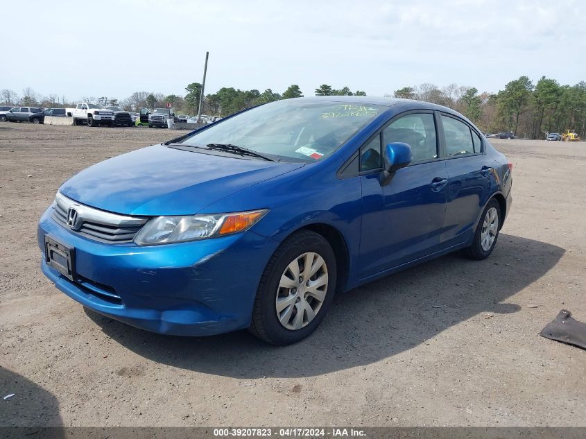 2012 Honda Civic Lx VIN: 19XFB2F55CE333213 Lot: 39207823