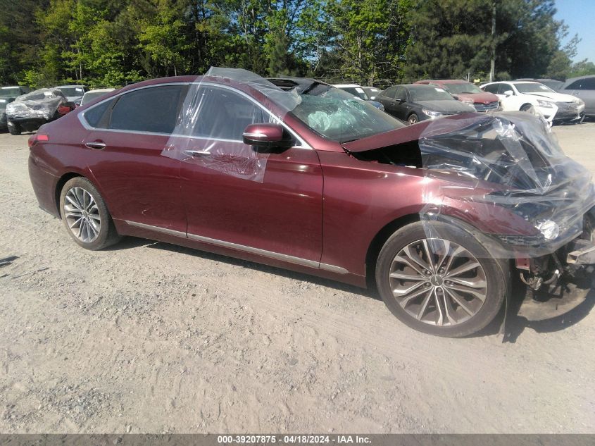 2016 Hyundai Genesis 3.8 VIN: KMHGN4JE9GU129869 Lot: 39207875