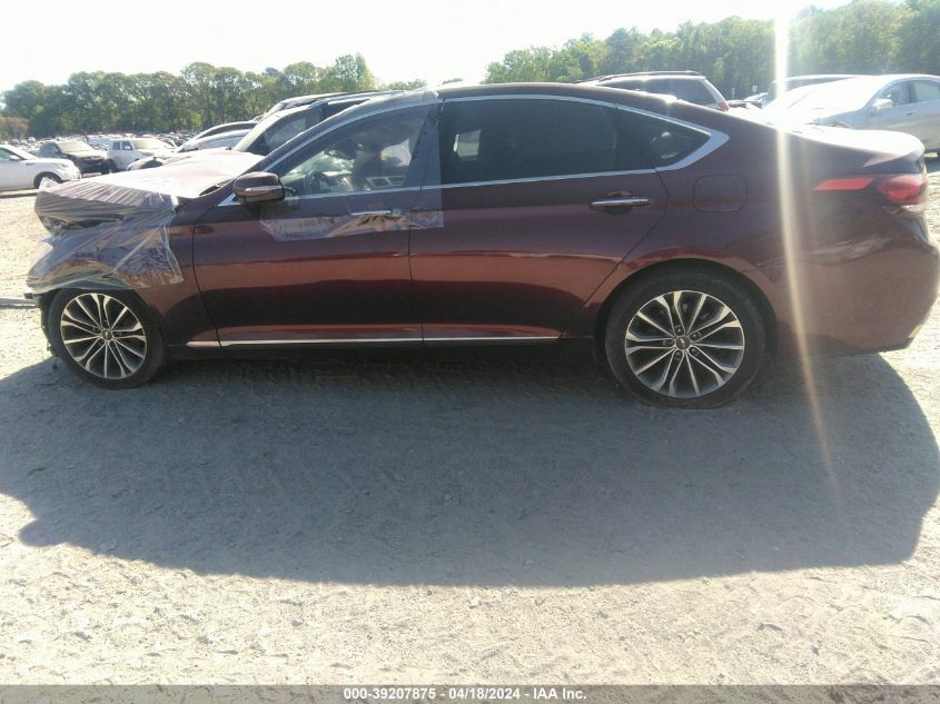 2016 Hyundai Genesis 3.8 VIN: KMHGN4JE9GU129869 Lot: 39207875