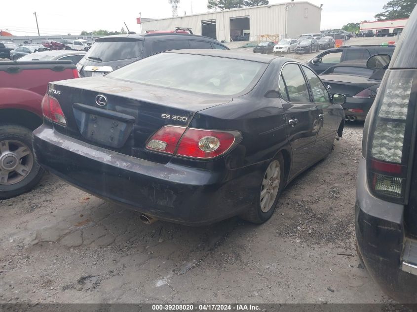 2003 Lexus Es 300 VIN: JTHBF30GX30149413 Lot: 39208020