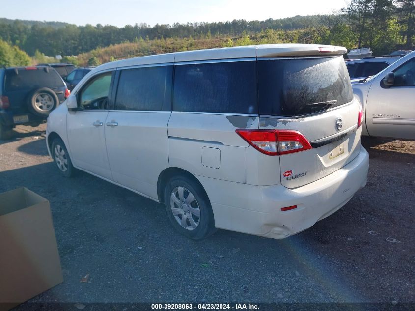 2013 Nissan Quest S VIN: JN8AE2KPXD9065472 Lot: 39208063