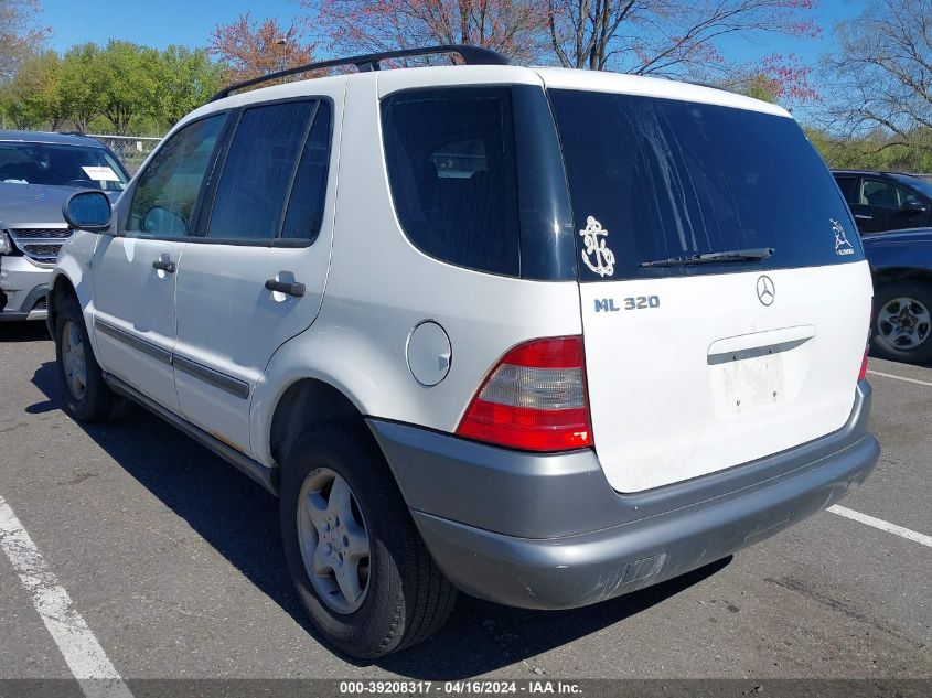 1999 Mercedes-Benz Ml 320 VIN: 4JGAB54E1XA132024 Lot: 39208317