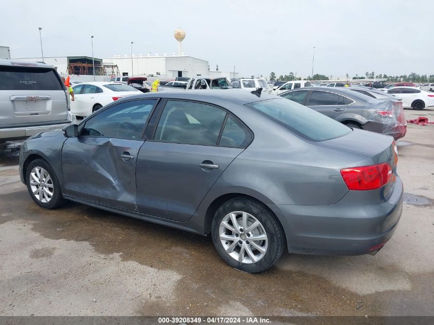 2011 Volkswagen Jetta 2.5L Se VIN: 3VWDZ7AJ3BM389088 Lot: 39208349