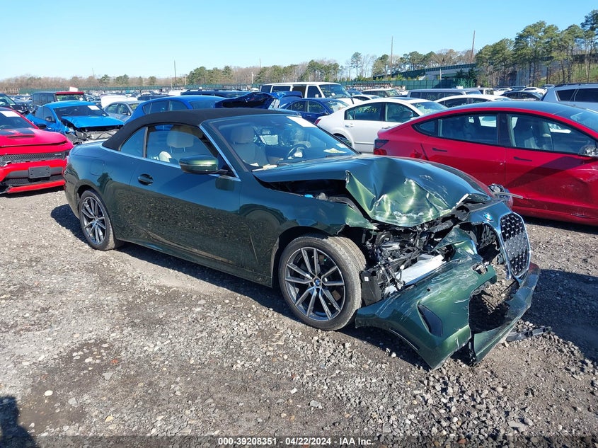 2022 BMW 430I xDrive VIN: WBA43AT0XNCH73610 Lot: 39208351