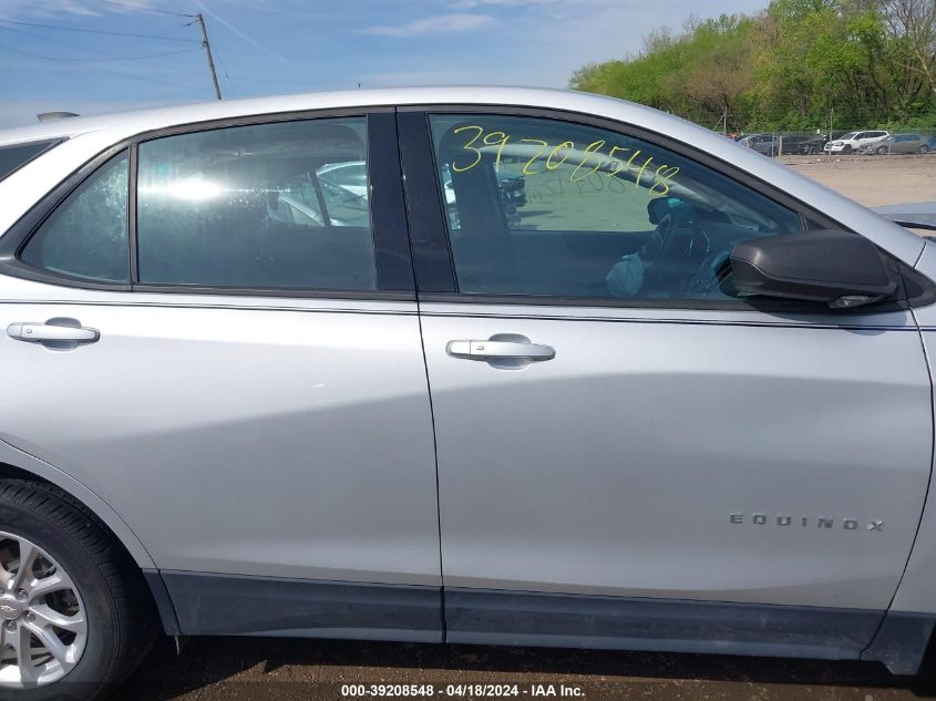 2018 Chevrolet Equinox Ls VIN: 3GNAXHEV1JL100624 Lot: 39208548