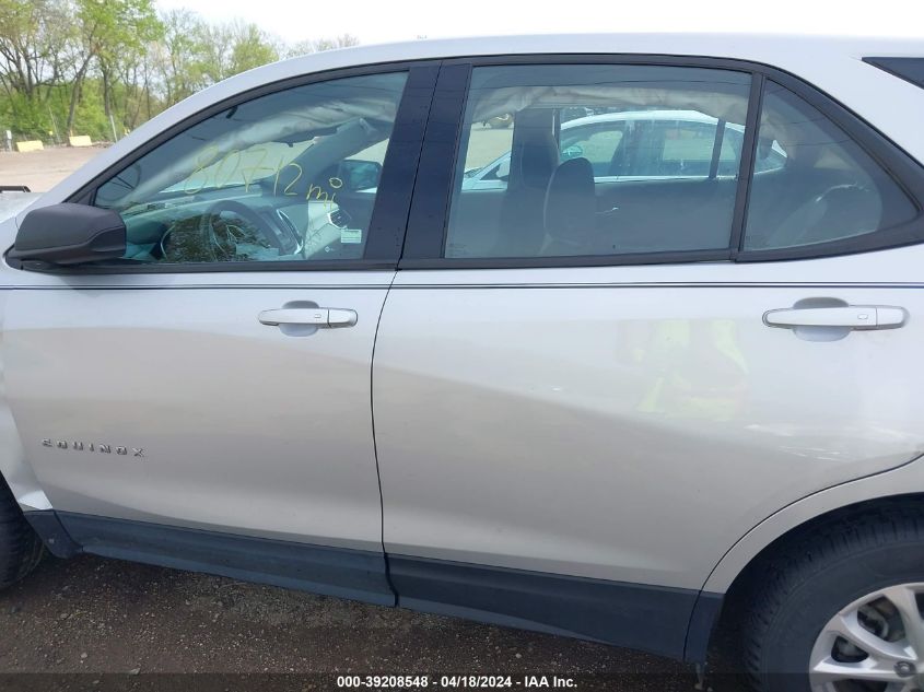 2018 Chevrolet Equinox Ls VIN: 3GNAXHEV1JL100624 Lot: 39208548