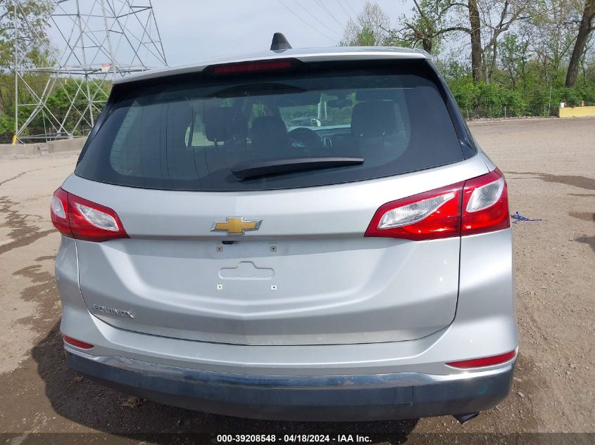 2018 Chevrolet Equinox Ls VIN: 3GNAXHEV1JL100624 Lot: 39208548