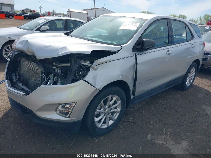 2018 Chevrolet Equinox Ls VIN: 3GNAXHEV1JL100624 Lot: 39208548