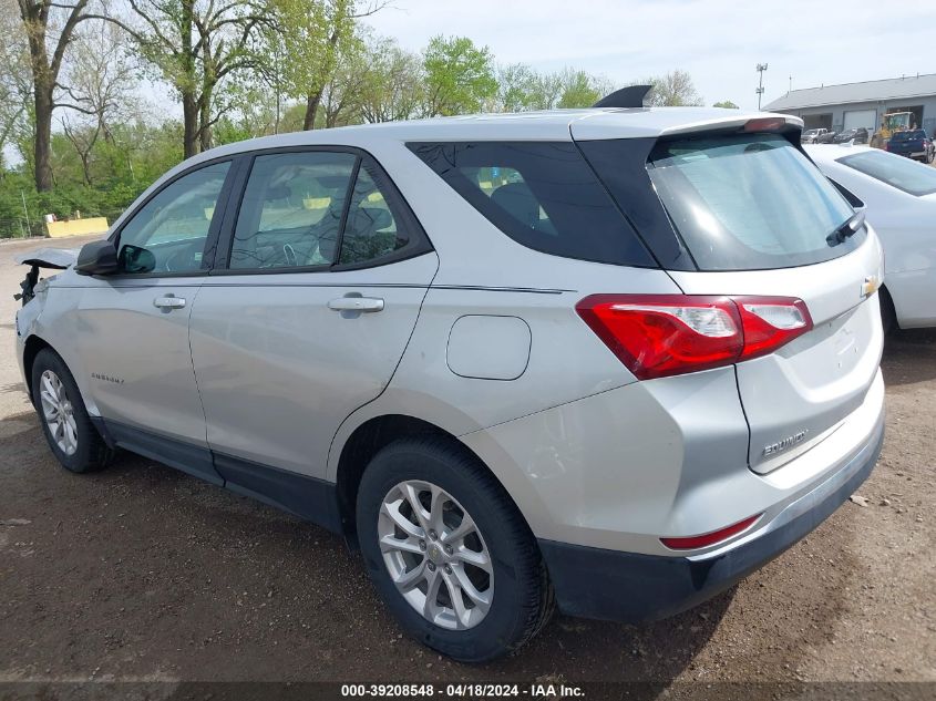 2018 Chevrolet Equinox Ls VIN: 3GNAXHEV1JL100624 Lot: 39208548