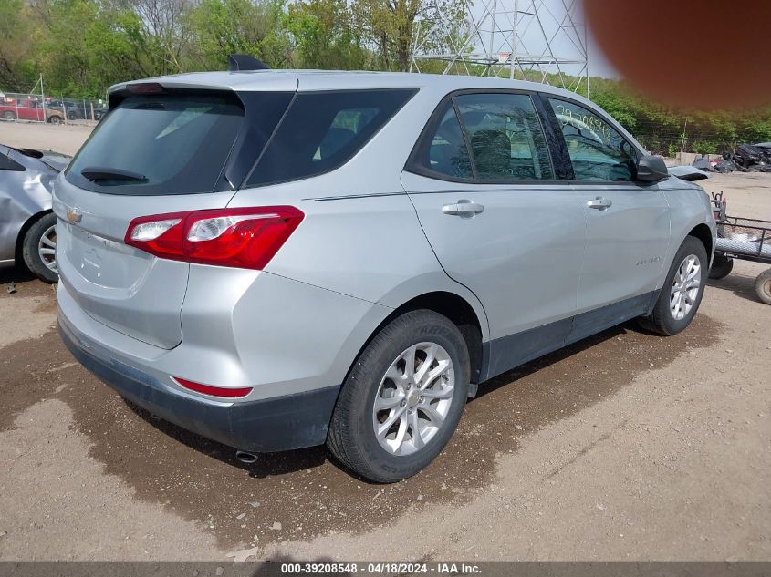 2018 Chevrolet Equinox Ls VIN: 3GNAXHEV1JL100624 Lot: 39208548