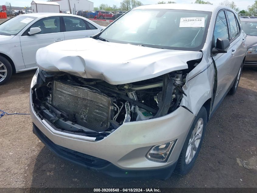 2018 Chevrolet Equinox Ls VIN: 3GNAXHEV1JL100624 Lot: 39208548