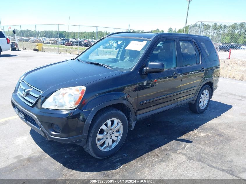 2005 Honda Cr-V Se VIN: SHSRD78995U325996 Lot: 39208581