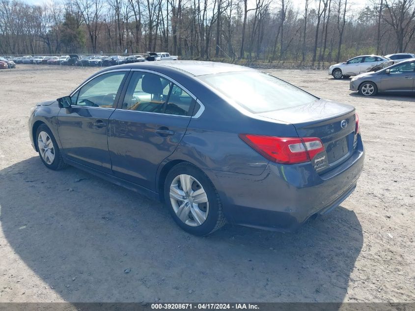 2015 Subaru Legacy 2.5I VIN: 4S3BNAA61F3050657 Lot: 39208671