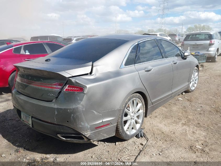 2016 Lincoln Mkz Hybrid VIN: 3LN6L2LU5GR624622 Lot: 39208695