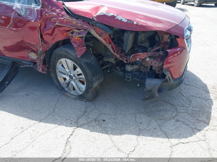 2019 Subaru Outback 2.5I Premium VIN: 4S4BSAFC5K3299881 Lot: 39208730