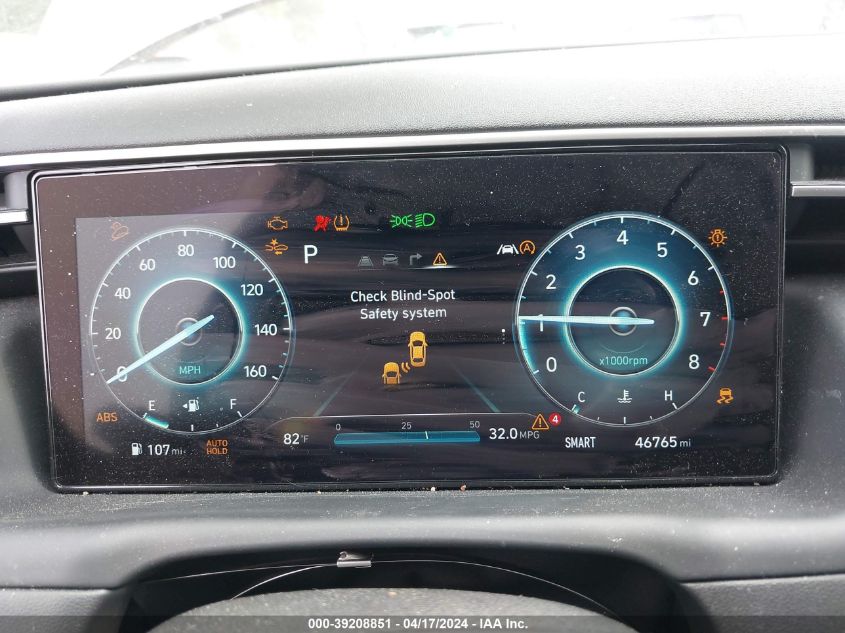 2022 Hyundai Tucson Limited VIN: 5NMJE3AE4NH102801 Lot: 39208851