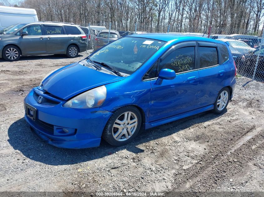 JHMGD37647S042683 2007 Honda Fit Sport