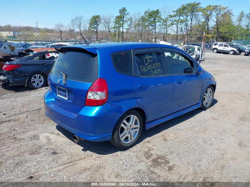 JHMGD37647S042683 2007 Honda Fit Sport