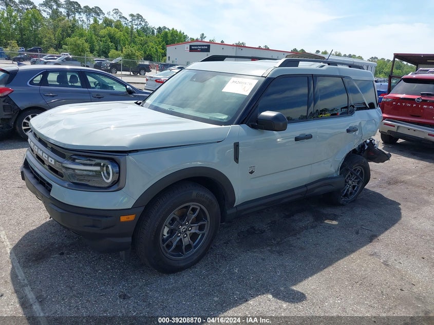 2023 Ford Bronco Sport Big Bend VIN: 3FMCR9B62PRD80117 Lot: 39208870
