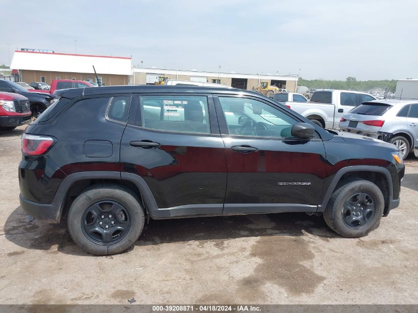 2018 Jeep Compass Sport Fwd VIN: 3C4NJCAB4JT339353 Lot: 39208871