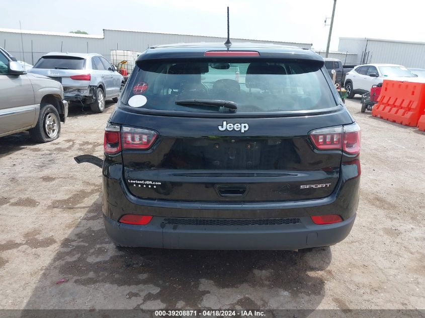 2018 Jeep Compass Sport Fwd VIN: 3C4NJCAB4JT339353 Lot: 39208871