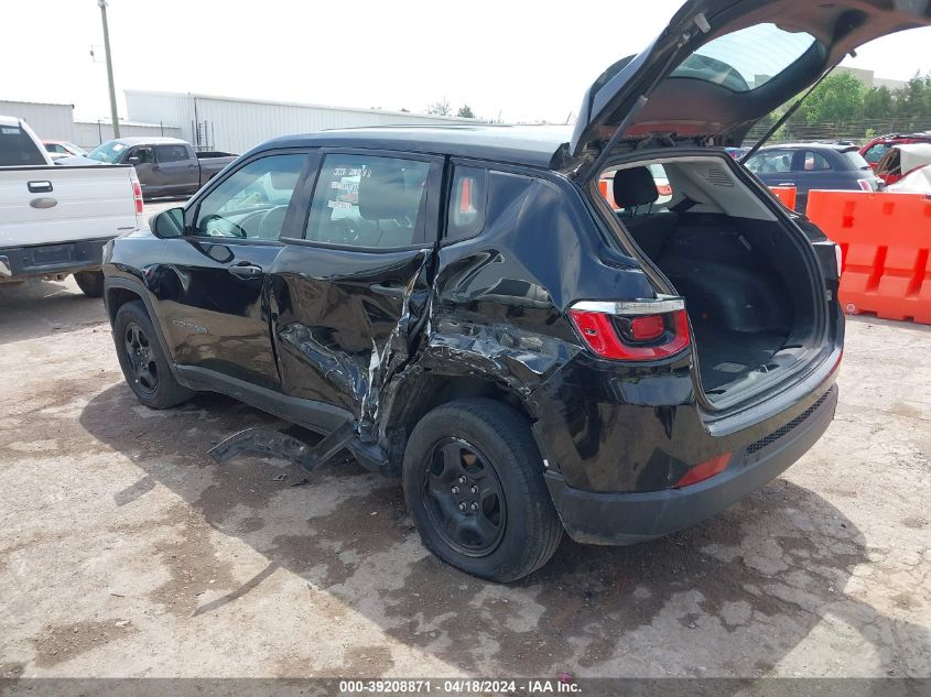 2018 Jeep Compass Sport Fwd VIN: 3C4NJCAB4JT339353 Lot: 39208871