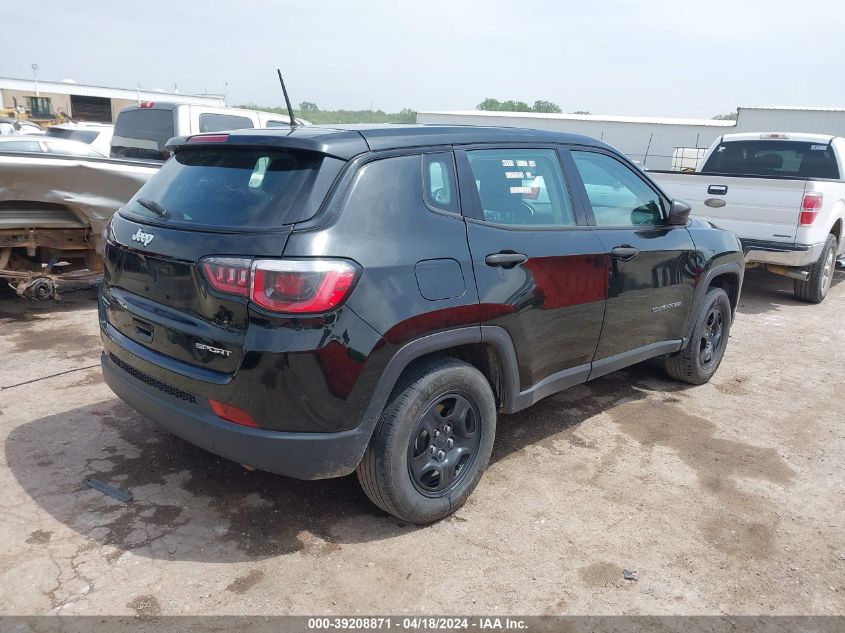 2018 Jeep Compass Sport Fwd VIN: 3C4NJCAB4JT339353 Lot: 39208871