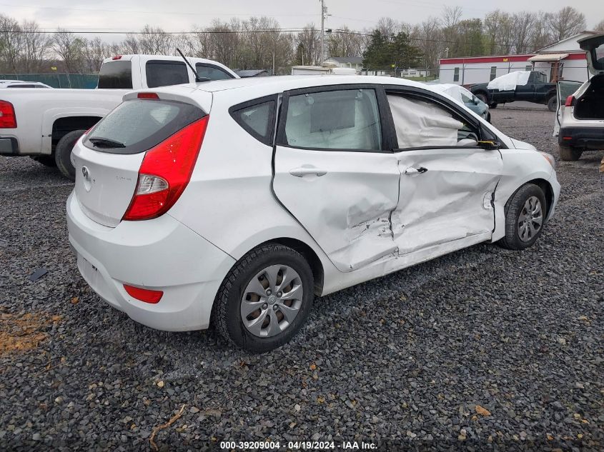 2017 Hyundai Accent Se VIN: KMHCT5AE4HU307280 Lot: 39209004